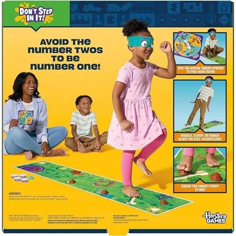 DON'T STEP IN IT ! Preschool Game I Blindfolded, Poop Party Game - NEW